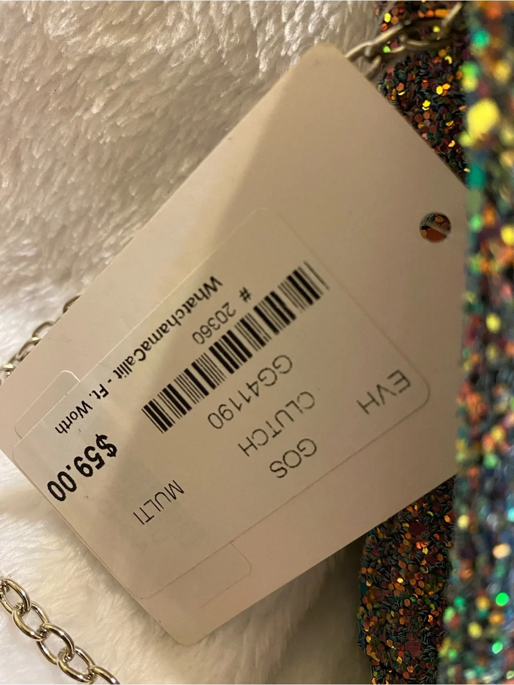 Multicolor Glitter Envelope Clutch — Sparkling Evening Wristlet